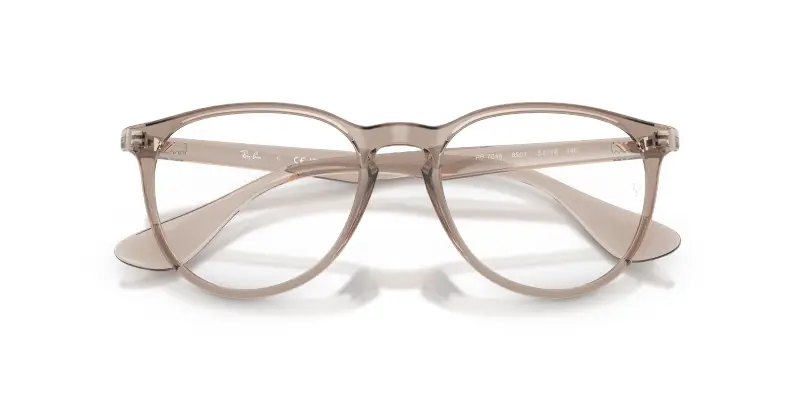 Donna Ray - Ban RX7046 ERIKA 8507 Montature da vista Iniettato Marrone Trasparente Rotonda Normale miniatura 2