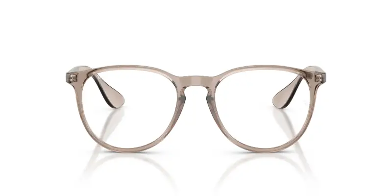 Donna Ray - Ban RX7046 ERIKA 8507 Montature da vista Iniettato Marrone Trasparente Rotonda Normale miniatura 3