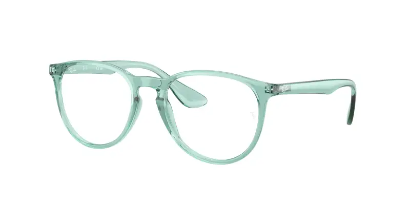 Donna Ray - Ban RX7046 ERIKA 8508 Montature da vista Iniettato Verde Trasparente Rotonda Normale