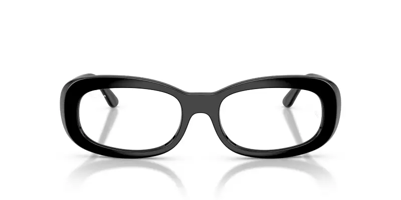 Donna RX2221V 2000 Montature da vista Acetato Nero Trasparente Rotonda Normale miniatura 3