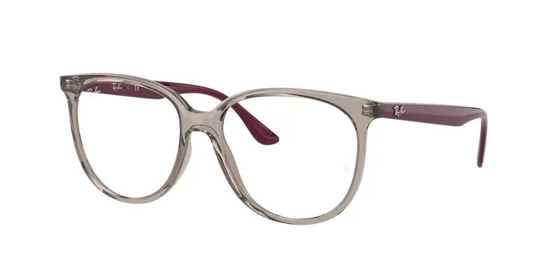 Ray - Ban Donna RX4378V 8083 Montature da vista Iniettato Grigio Trasparente Squadrata Normale