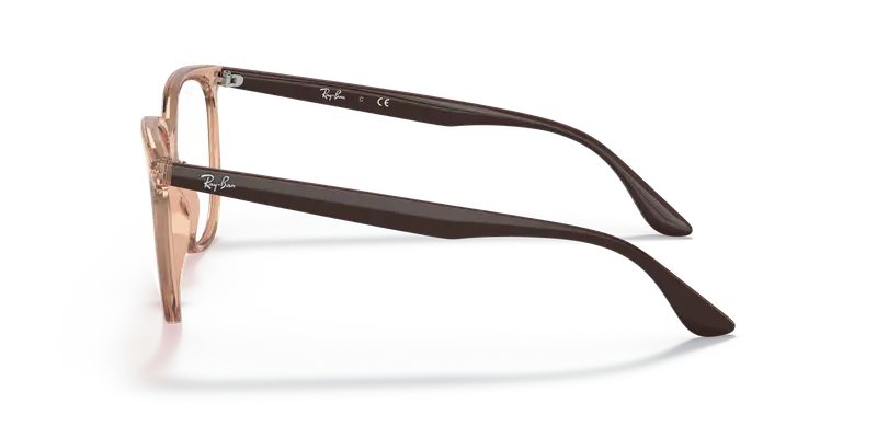 Ray - Ban Donna RX4378V 8172 Montature da vista Iniettato Marrone Trasparente Squadrata Normale miniatura 3