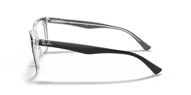 Ray - Ban Donna RX5285 2034 Montature da vista Acetato Nero Trasparente Farfalla Normale miniatura 3