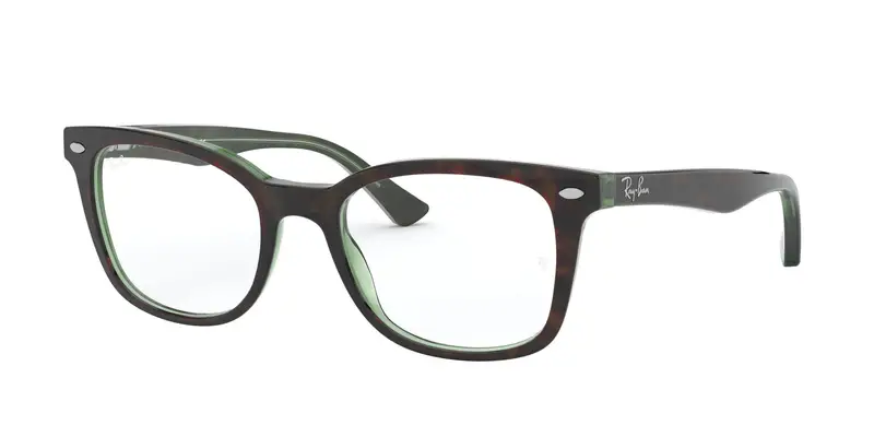 Ray - Ban Donna RX5285 2383 Montature da vista Acetato Marrone Trasparente Farfalla Normale