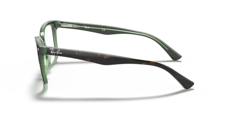 Ray - Ban Donna RX5285 2383 Montature da vista Acetato Marrone Trasparente Farfalla Normale miniatura 3