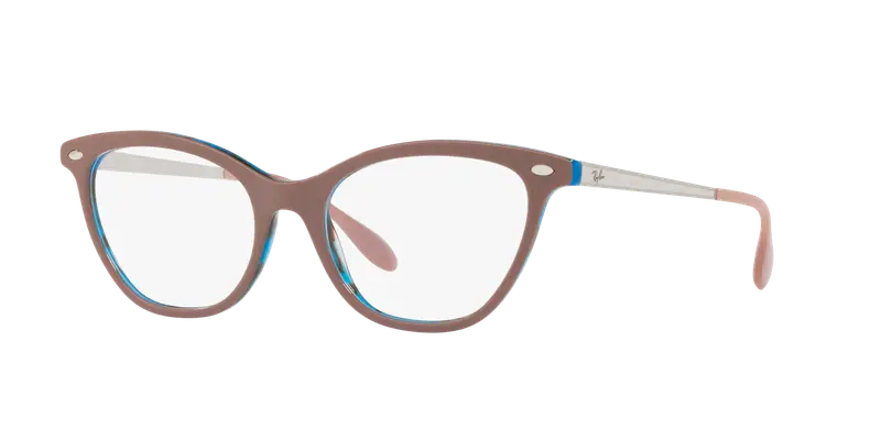 Ray - Ban Donna RX5360 5715 Montature da vista Plastica Marrone  Cat Eye