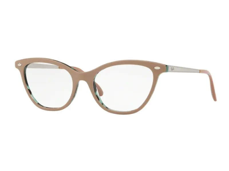 Ray - Ban Donna RX5360 5717 Montature da vista Plastica Marrone  Cat Eye