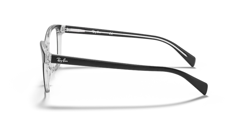 Ray - Ban Donna RX5362 2034 Montature da vista Acetato Nero Trasparente Farfalla Normale miniatura 3