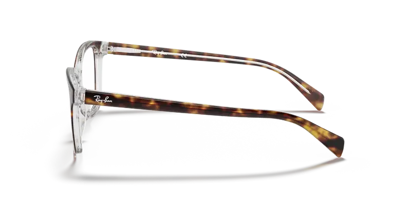 Ray - Ban Donna RX5362 5082 Montature da vista Acetato Marrone Trasparente Farfalla Normale miniatura 3