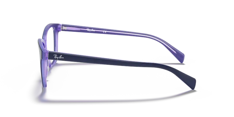 Ray - Ban Donna RX5362 5776 Montature da vista Acetato Blu Trasparente Farfalla Normale miniatura 3