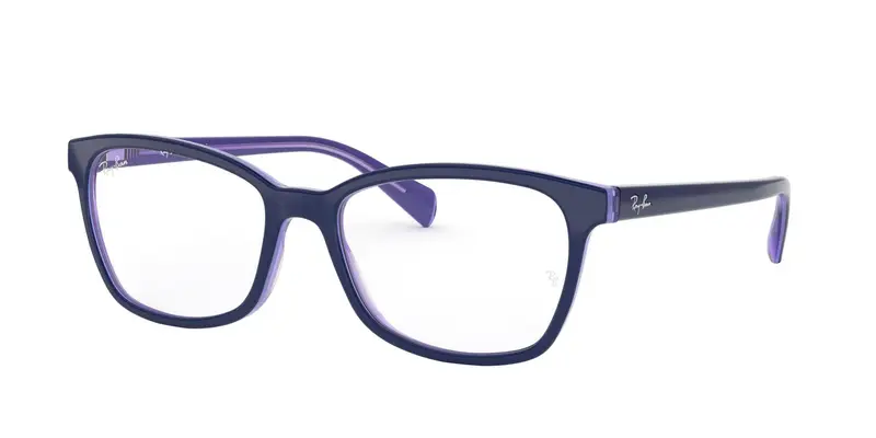Ray - Ban Donna RX5362 5776 Montature da vista Acetato Blu Trasparente Farfalla Normale