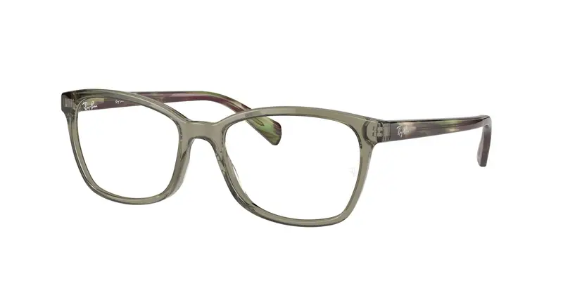 Ray - Ban Donna RX5362  8178 Montature da vista Acetato Verde Trasparente Farfalla Normale