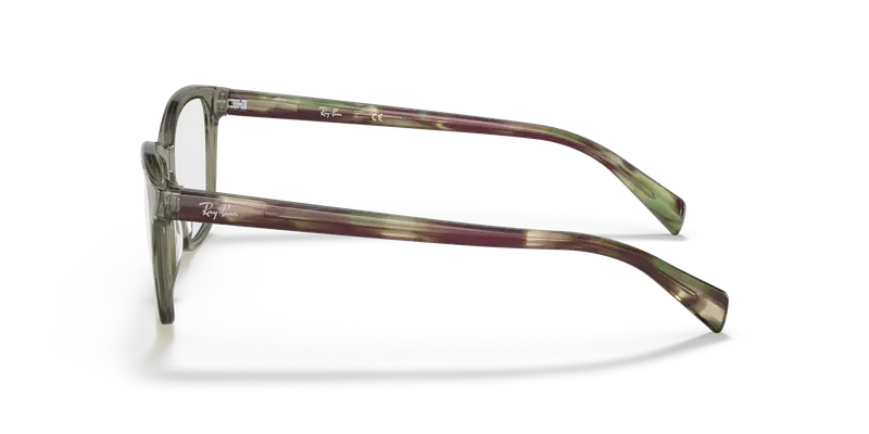 Ray - Ban Donna RX5362 8178 Montature da vista Acetato Verde Trasparente Farfalla Normale miniatura 3