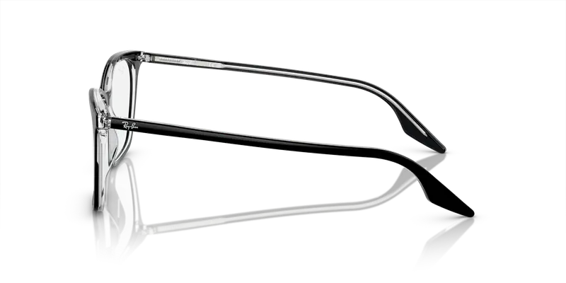 Ray - Ban Donna RX5422 2034 Montature da vista Acetato Nero Trasparente Cat Eye Normale miniatura 3