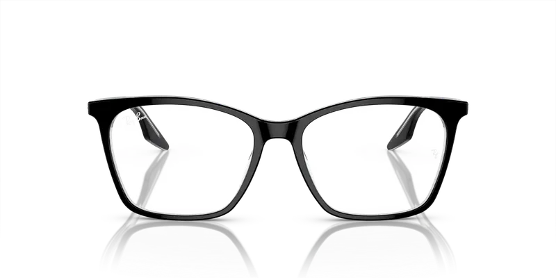 Ray - Ban Donna RX5422 2034 Montature da vista Acetato Nero Trasparente Cat Eye Normale miniatura 2