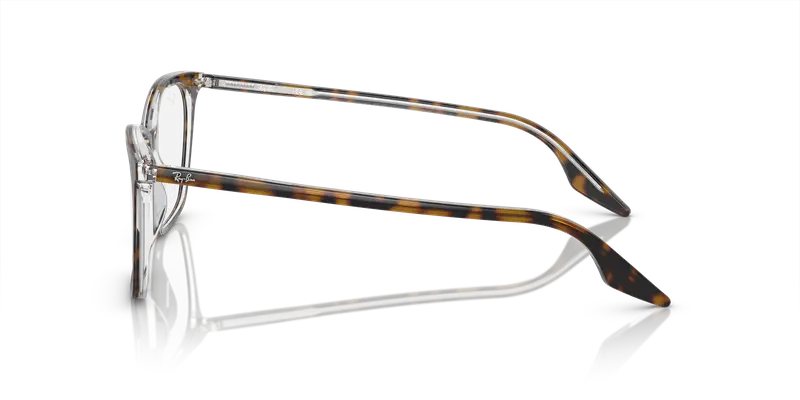 Ray - Ban Donna RX5422 5082 Montature da vista Acetato Marrone Trasparente Cat Eye Normale miniatura 3