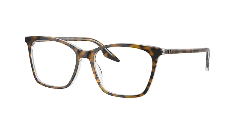 Donna RX5422 5082 Montature da vista Acetato Marrone Trasparente Cat Eye Normale