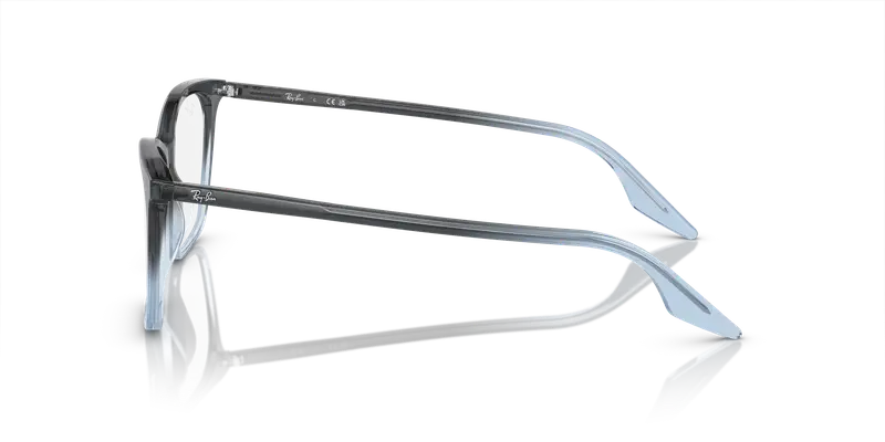 Ray - Ban Donna RX5422 8309 Montature da vista Acetato Blu Trasparente Cat Eye Normale miniatura 3