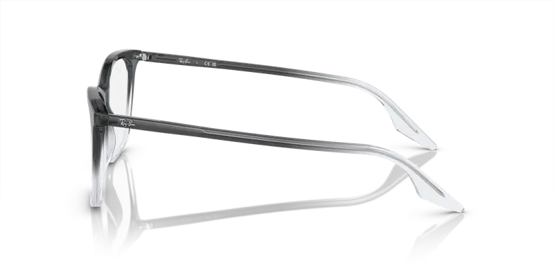 Ray - Ban Donna RX5422 8310 Montature da vista Acetato Grigio Trasparente Cat Eye Normale miniatura 3