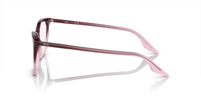 Ray - Ban Donna RX5422 8311 Montature da vista Acetato Rosso Trasparente Cat Eye Normale miniatura 3