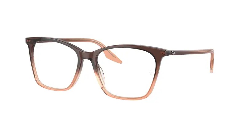 Ray - Ban Donna RX5422 8312 Montature da vista Acetato Marrone Trasparente Cat Eye Normale