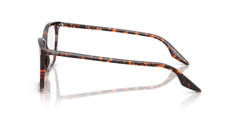 Ray - Ban Donna RX5422 8423 Montature da vista Acetato Rosso Trasparente Cat Eye Normale miniatura 3