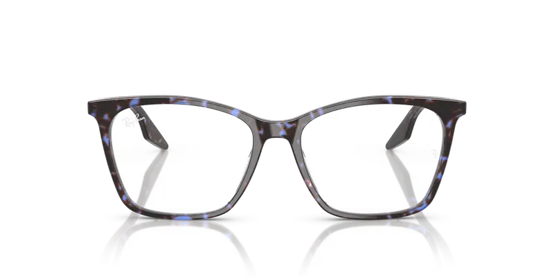 Ray - Ban Donna RX5422 8424 Montature da vista Acetato Blu Trasparente Cat Eye Normale miniatura 2