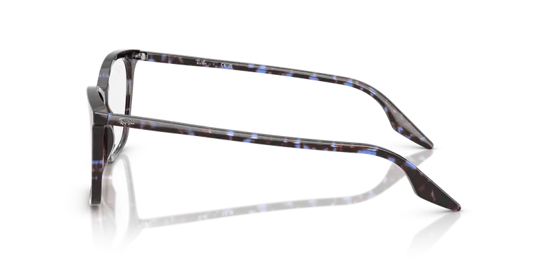 Ray - Ban Donna RX5422 8424 Montature da vista Acetato Blu Trasparente Cat Eye Normale miniatura 3