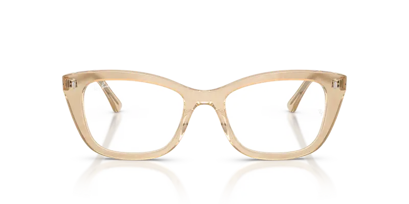 Ray - Ban Donna RX5433 8294 Montature da vista Acetato Marrone Trasparente Pillow Normale miniatura 2