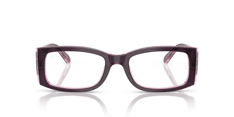 Ray - Ban Donna RX5434 MIRIAM 8364 Montature da vista Acetato Viola Trasparente Squadrata Normale miniatura 2