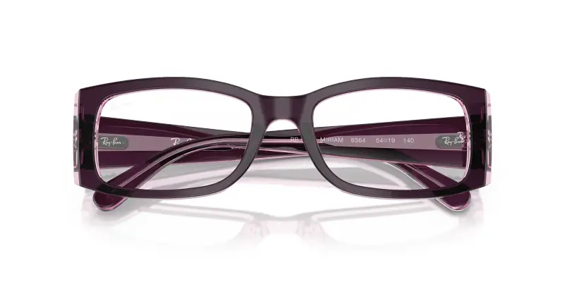 Donna RX5434 MIRIAM 8364 Montature da vista Acetato Viola Trasparente Squadrata Normale miniatura 2