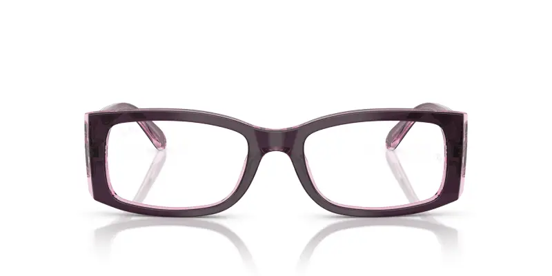 Donna RX5434 MIRIAM 8364 Montature da vista Acetato Viola Trasparente Squadrata Normale miniatura 3