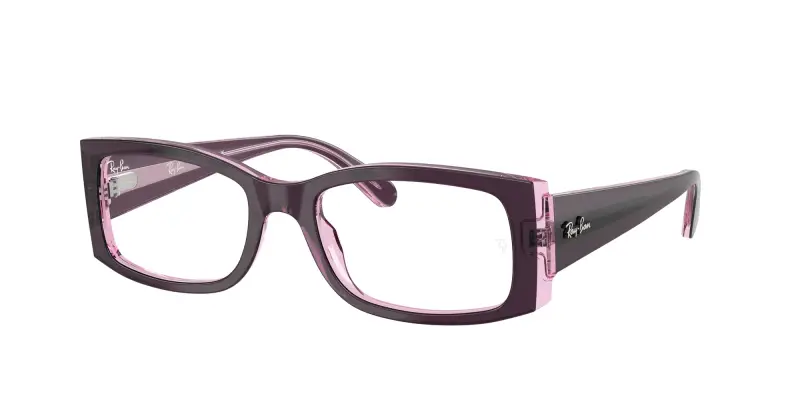 Donna RX5434 MIRIAM 8364 Montature da vista Acetato Viola Trasparente Squadrata Normale