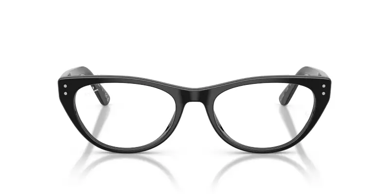 Donna RX5449D 2000 Montature da vista Acetato Nero Trasparente Squadrata Normale miniatura 3