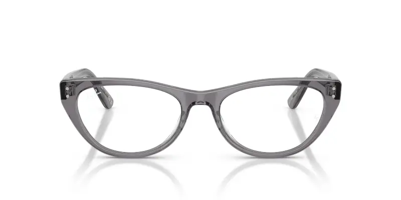 Donna RX5449D 8268 Montature da vista Acetato Grigio Trasparente Squadrata Normale miniatura 3