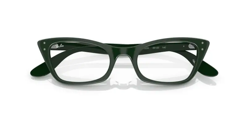 Donna RX5499 LADY BURBANK 8226 Montature da vista Acetato Verde Cat Eye miniatura 2