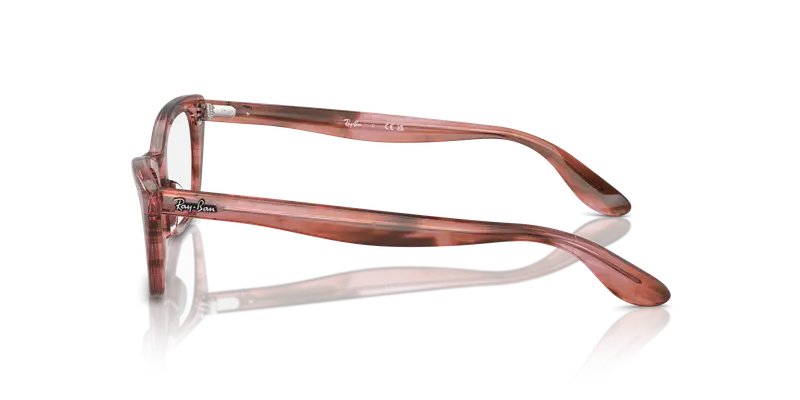 Ray - Ban Donna RX5499 LADY BURBANK 8363 Montature da vista Acetato Rosa Trasparente Cat Eye Normale miniatura 3