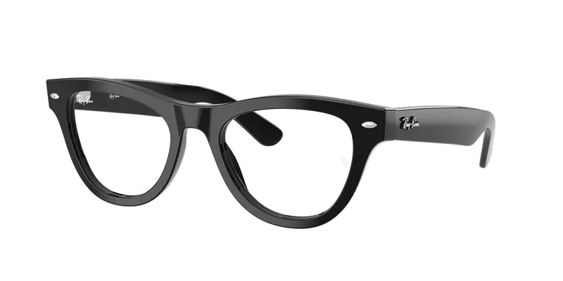 Ray - Ban Donna RX5510  2000 Montature da vista Acetato Nero Trasparente Cat Eye Normale