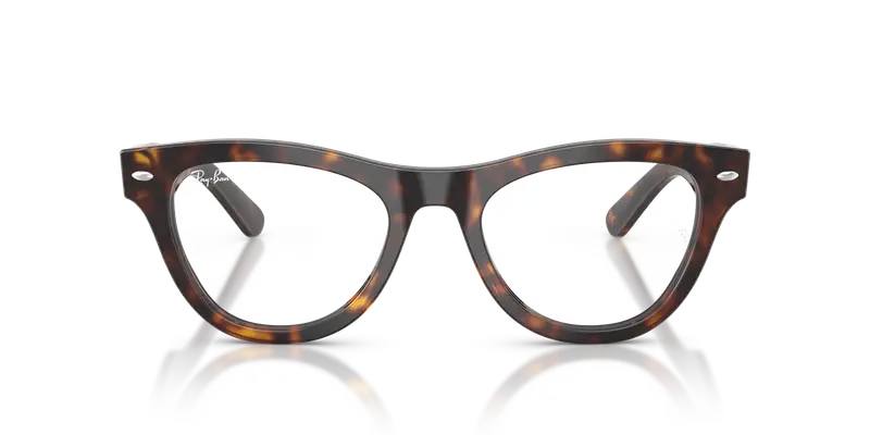 Ray - Ban Donna RX5510 2012 Montature da vista Acetato Tartaruga Trasparente Cat Eye Normale miniatura 2