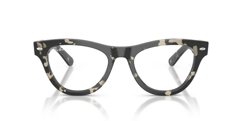 Ray - Ban Donna RX5510 8117 Montature da vista Acetato Grigio Trasparente Cat Eye Normale miniatura 2