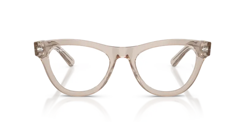 Ray - Ban Donna RX5510 8449 Montature da vista Acetato Marrone Trasparente Cat Eye Normale miniatura 2