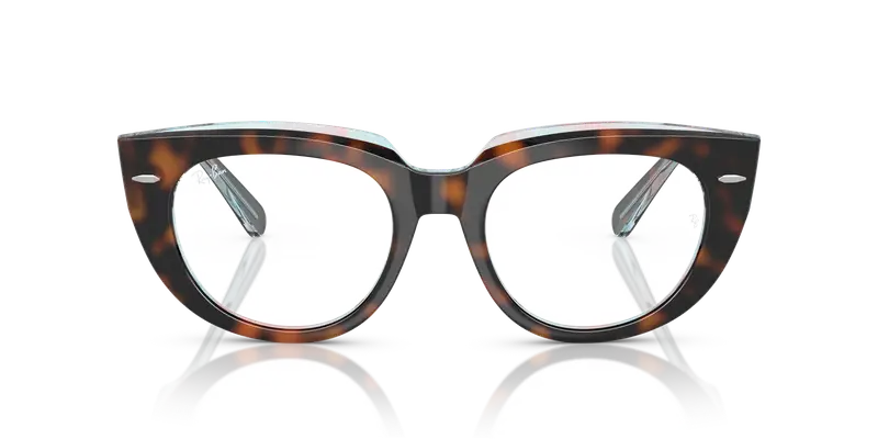 Ray - Ban Donna RX5586 DOREEN 8401 Montature da vista Acetato Tartaruga Trasparente Squadrata Normale miniatura 2