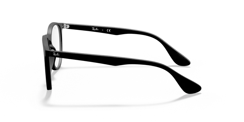 Ray - Ban Donna RX7046 ERIKA 5364 Montature da vista Iniettato Nero Trasparente Rotonda Normale miniatura 3