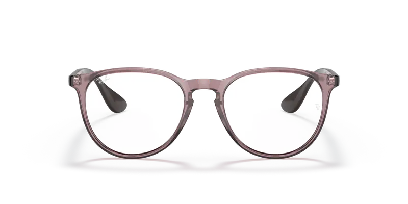 Ray - Ban Donna RX7046 ERIKA 8139 Montature da vista Iniettato Viola Trasparente Rotonda Normale miniatura 2