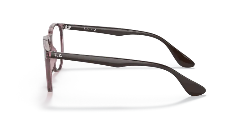 Ray - Ban Donna RX7046 ERIKA 8139 Montature da vista Iniettato Viola Trasparente Rotonda Normale miniatura 3