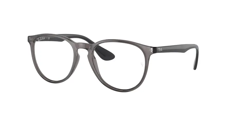 Ray - Ban Donna RX7046 ERIKA 8140 Montature da vista Iniettato Grigio Trasparente Rotonda Normale