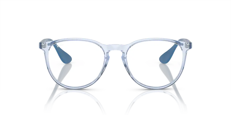 Ray - Ban Donna RX7046 ERIKA 8341 Montature da vista Iniettato Blu Trasparente Rotonda Normale miniatura 2