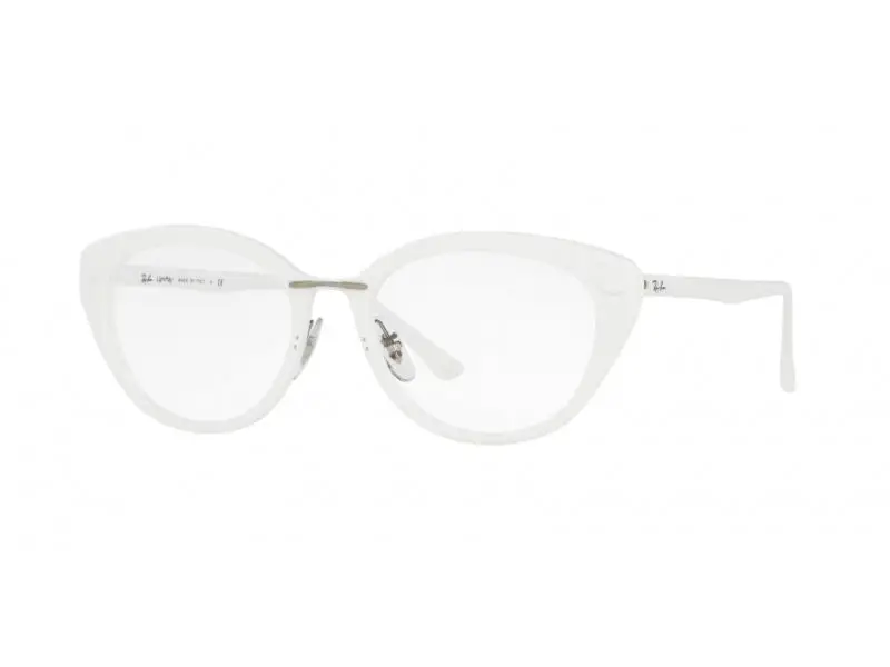Ray - Ban Donna RX7088 5618 Montature da vista Plastica Bianco  Cat Eye