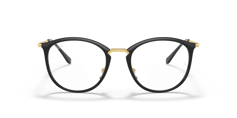 Ray - Ban Donna RX7140 2000 Montature da vista Iniettato Nero Trasparente Pantos Normale miniatura 2