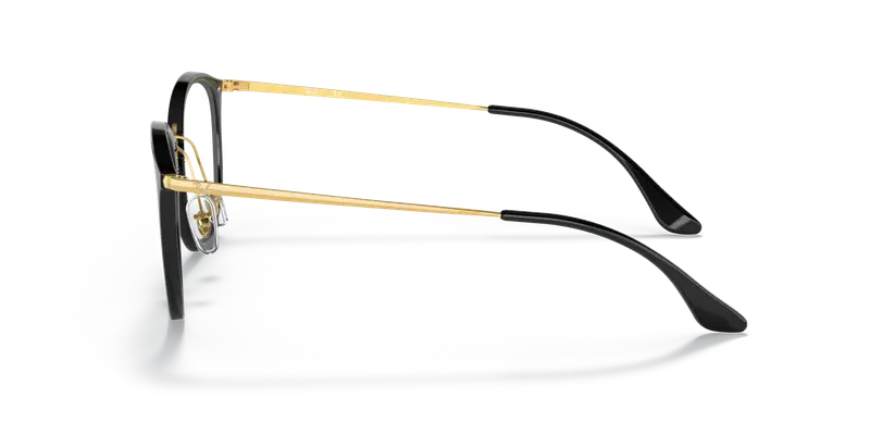 Ray - Ban Donna RX7140 2000 Montature da vista Iniettato Nero Trasparente Pantos Normale miniatura 3